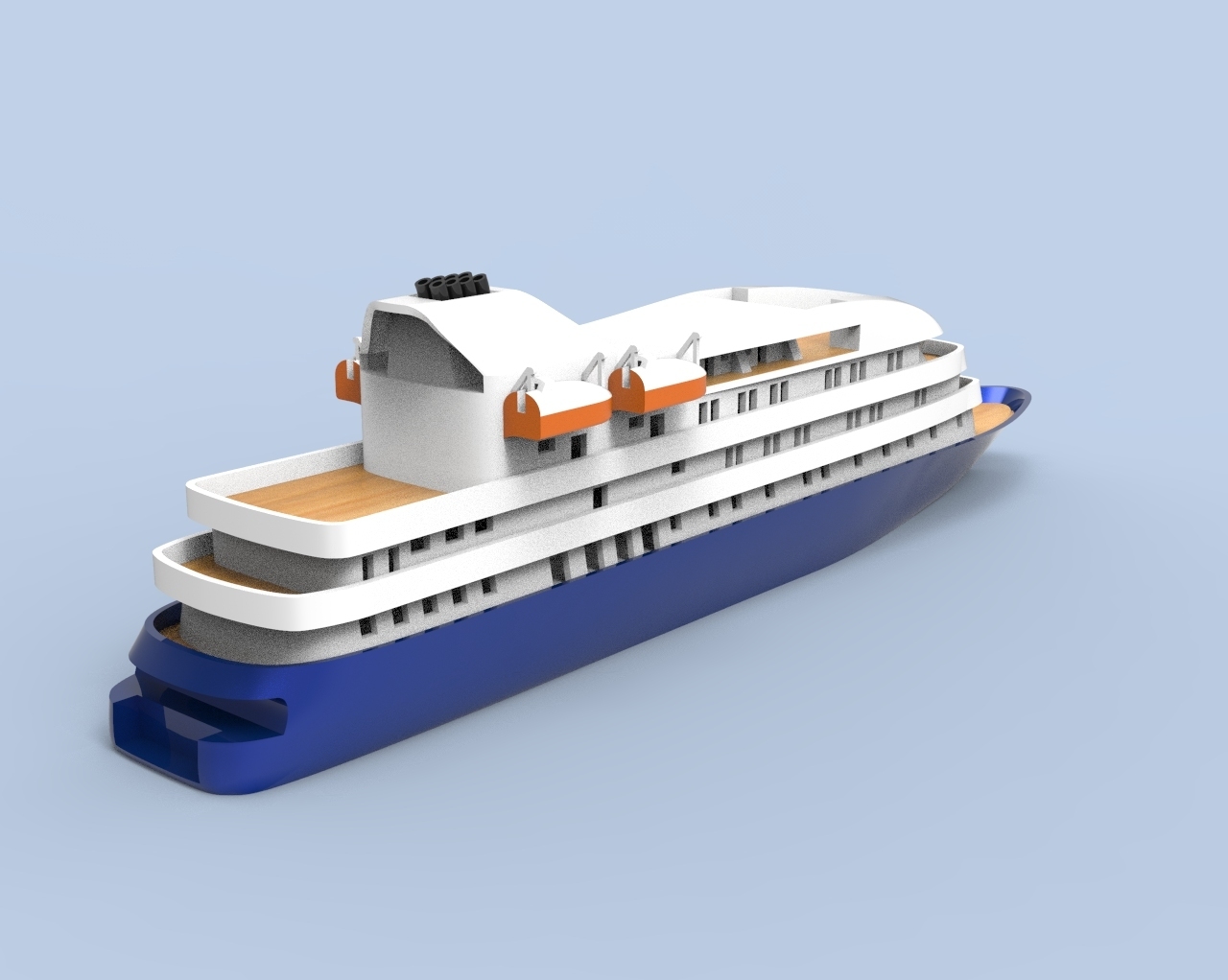 Download STL file Island Sky Cruise Ship 3D print model • Template to ...